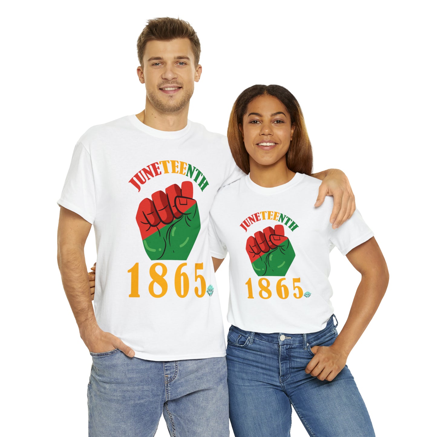 DCAL Juneteenth "1865 Fist" Unisex Heavy Cotton Tee