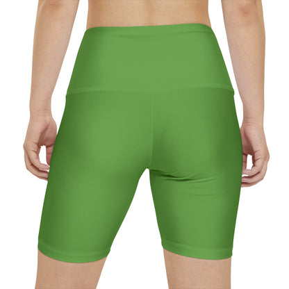 DCAL Brown Collection Minimalist "Green" Women's Workout Shorts