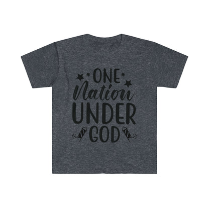 DCAL 4th of July "Under God" Unisex Softstyle T-Shirt