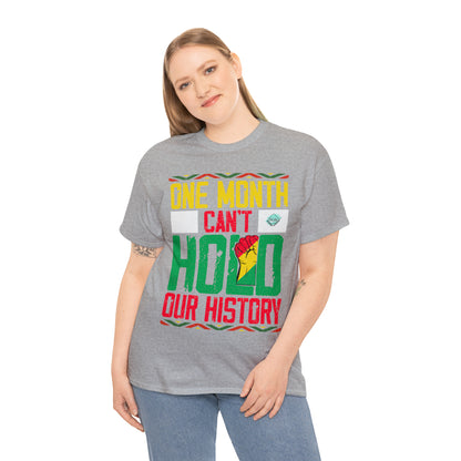 DCAL Juneteenth "Can't Hold Our History" Unisex Heavy Cotton Tee