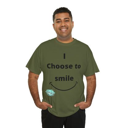 DCAL Graphic Tees "I Choose To Smile" Unisex Heavy Cotton Tee