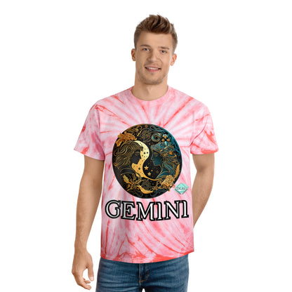 DCAL Zodiac Collection "GEMINI" Tie-Dye Tee, Cyclone