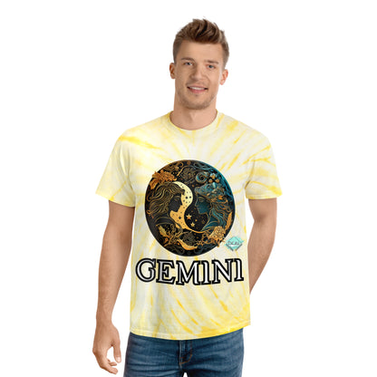 DCAL Zodiac Collection "GEMINI" Tie-Dye Tee, Cyclone