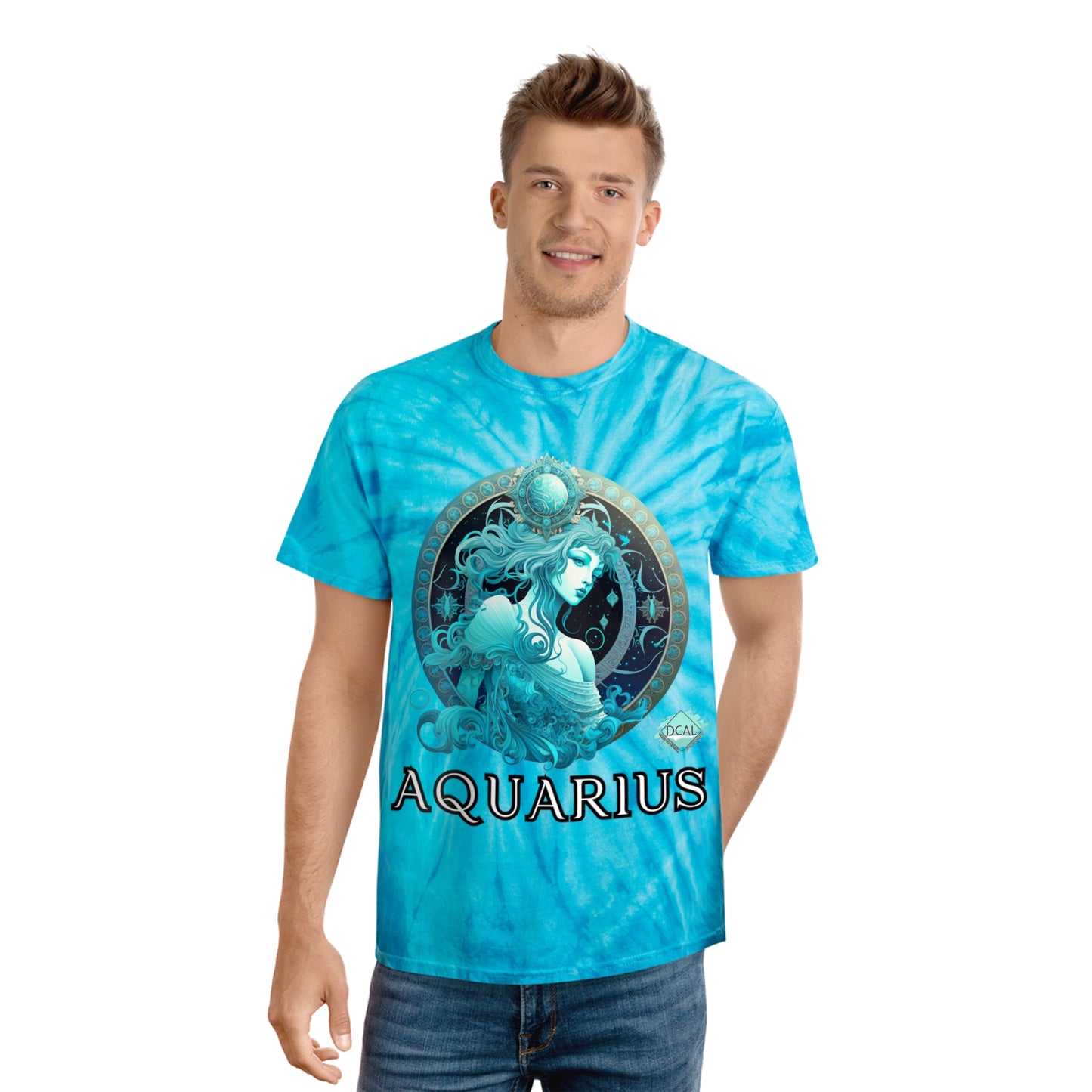 DCAL Zodiac Collection "Aquarius" Tie-Dye Tee, Cyclone