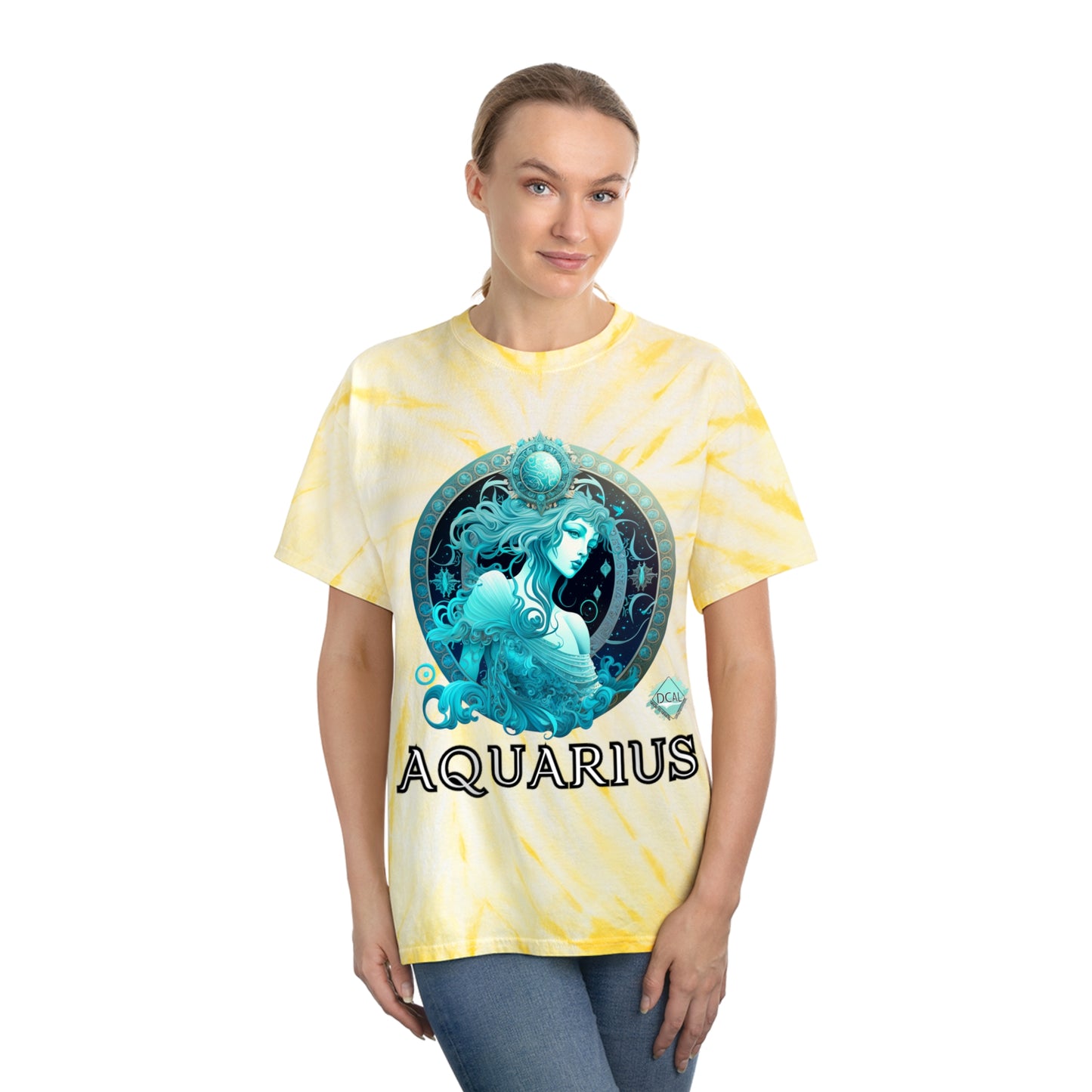 DCAL Zodiac Collection "Aquarius" Tie-Dye Tee, Cyclone