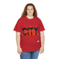 DCAL Downtown Diaries "City" Orange&Blue "Unisex Heavy Cotton Tee