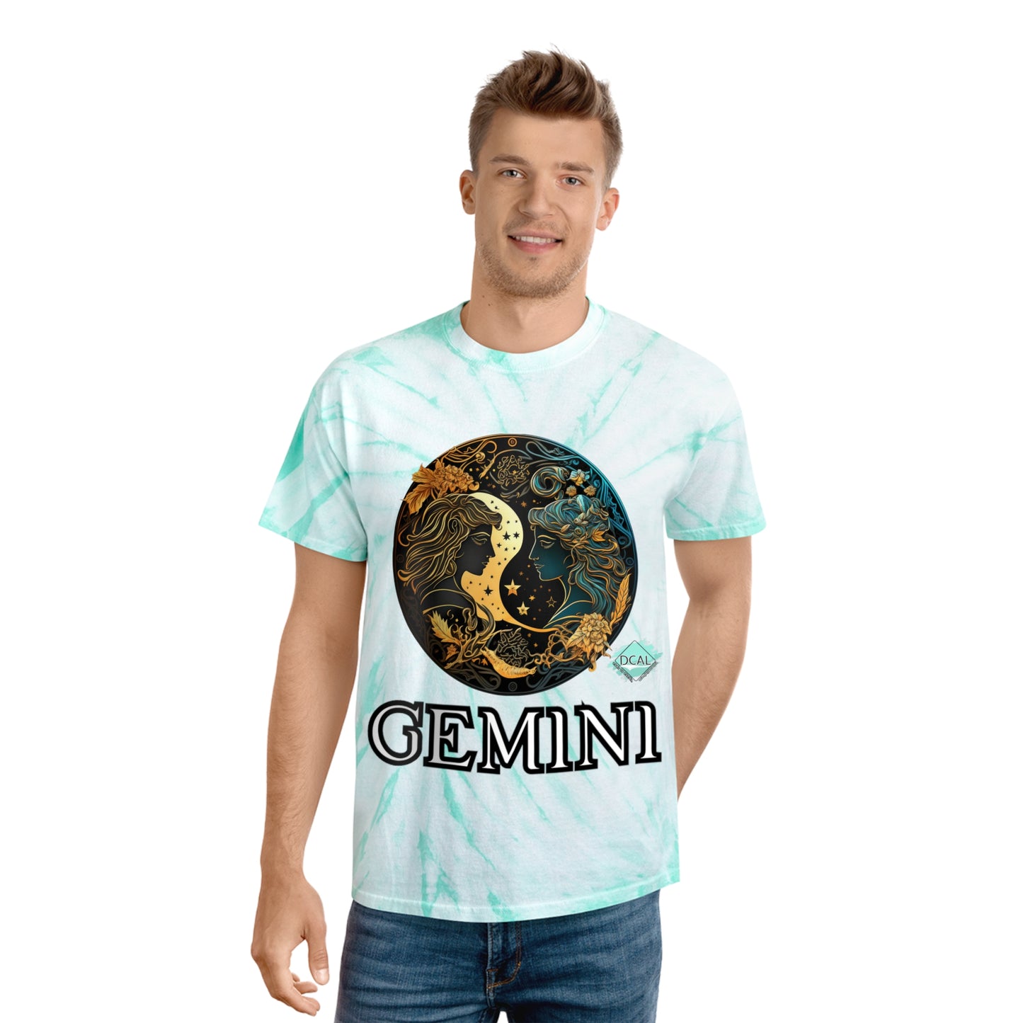 DCAL Zodiac Collection "GEMINI" Tie-Dye Tee, Cyclone