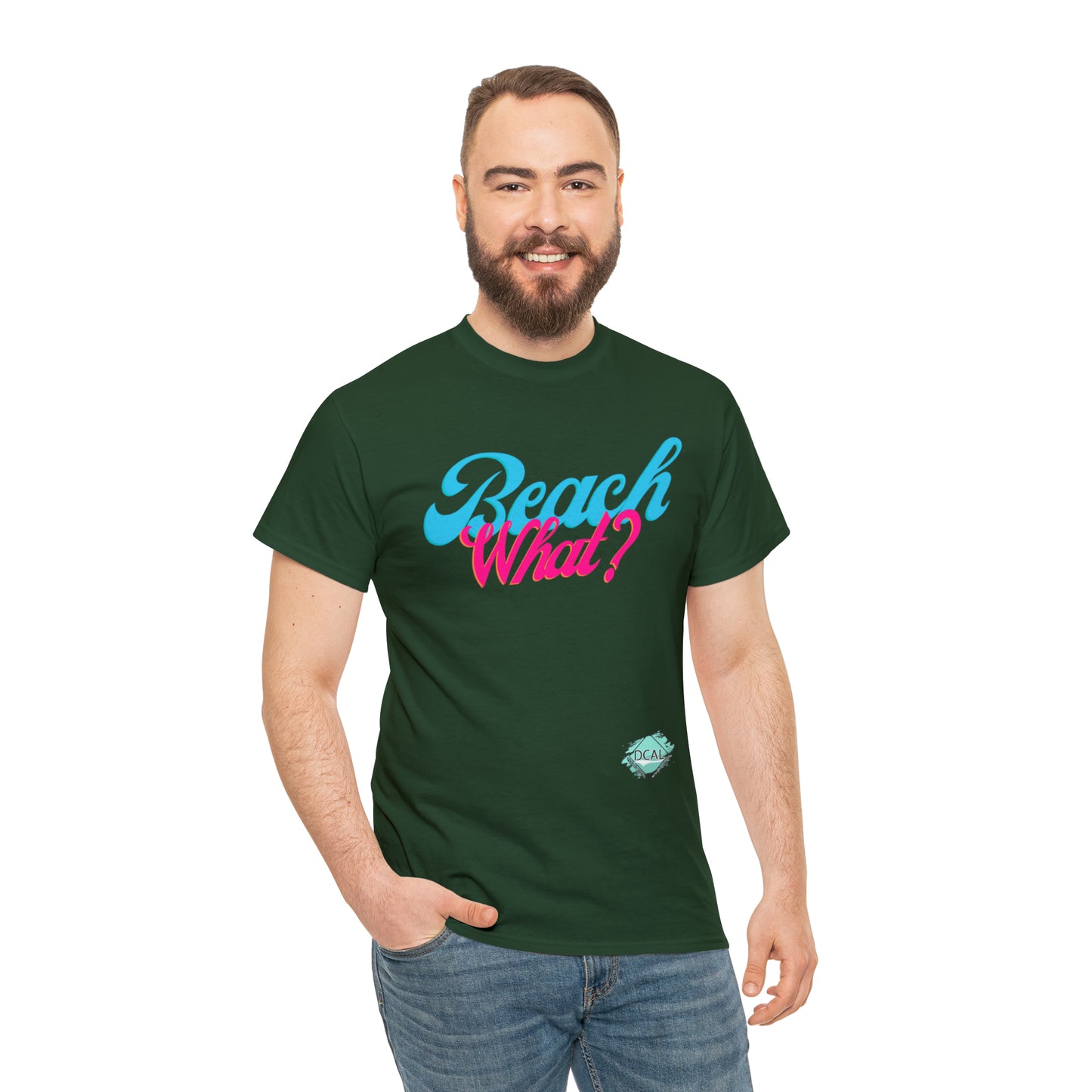 DCAL Beach Collection "Beach What?" Unisex Heavy Cotton Tee