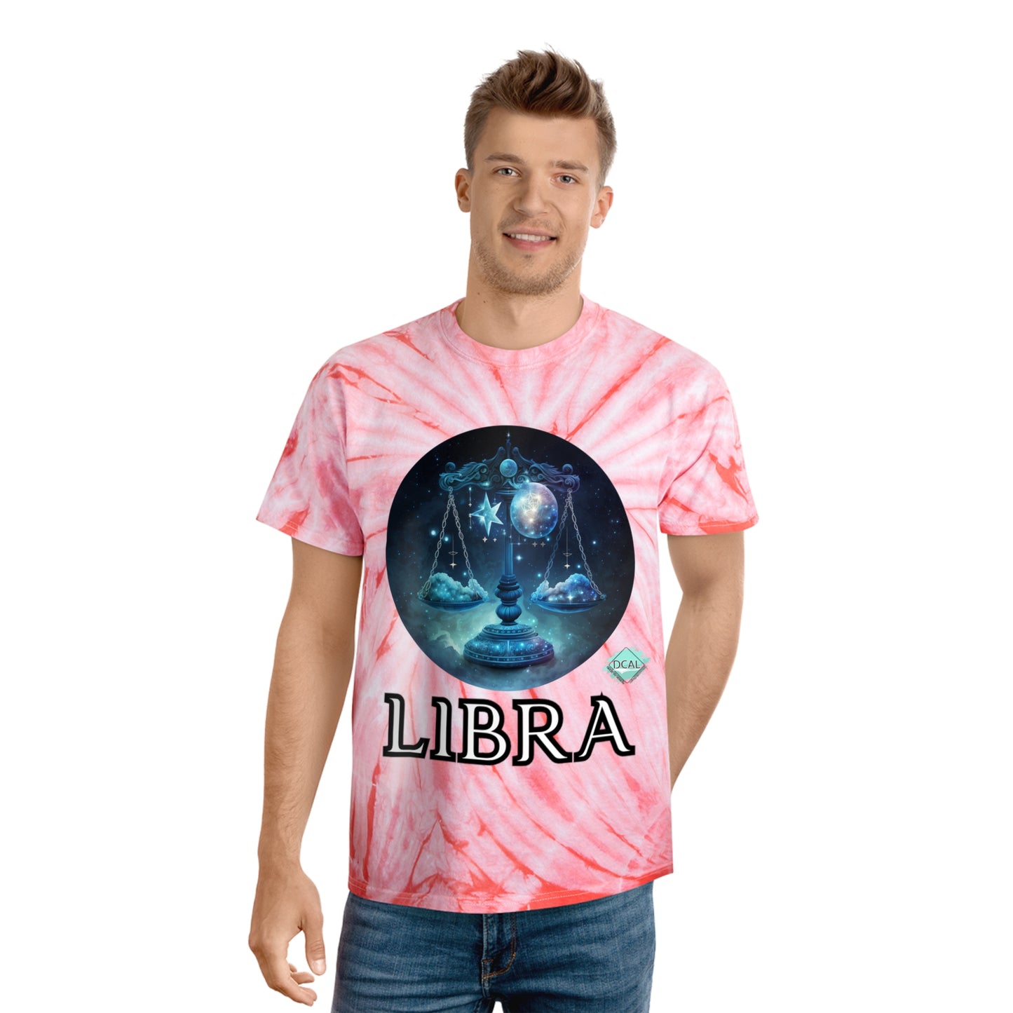 DCAL Zodiac Collection "LIBRA" Tie-Dye Tee, Cyclone