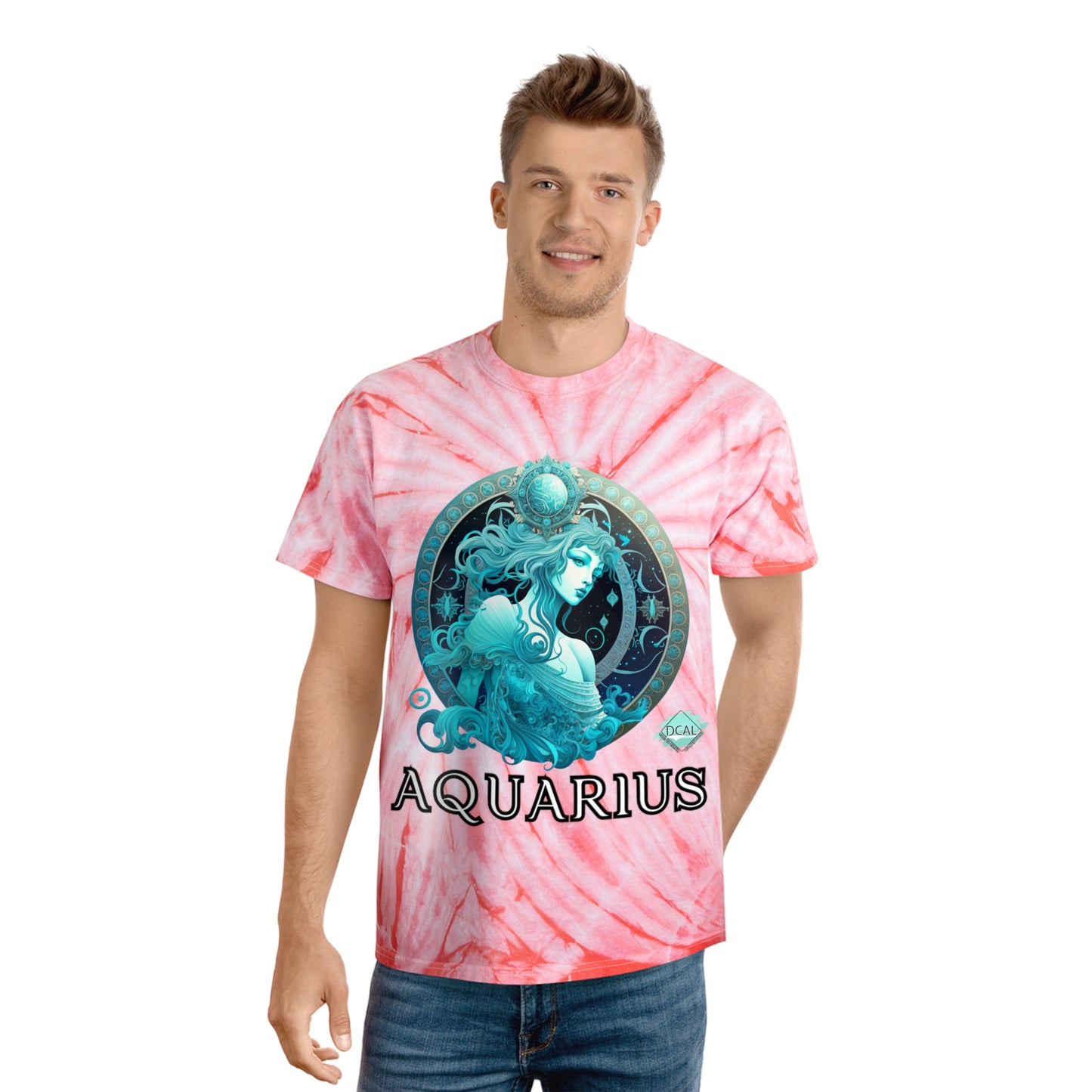 DCAL Zodiac Collection "Aquarius" Tie-Dye Tee, Cyclone