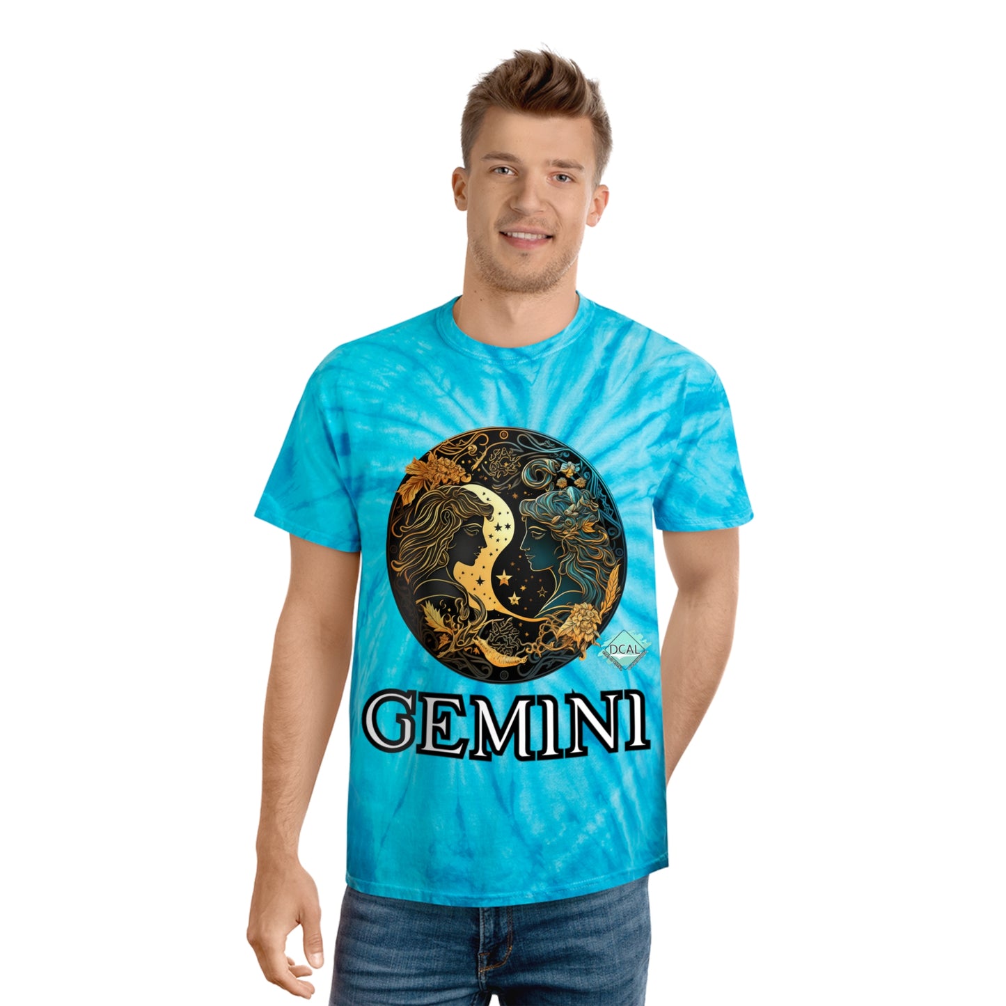 DCAL Zodiac Collection "GEMINI" Tie-Dye Tee, Cyclone