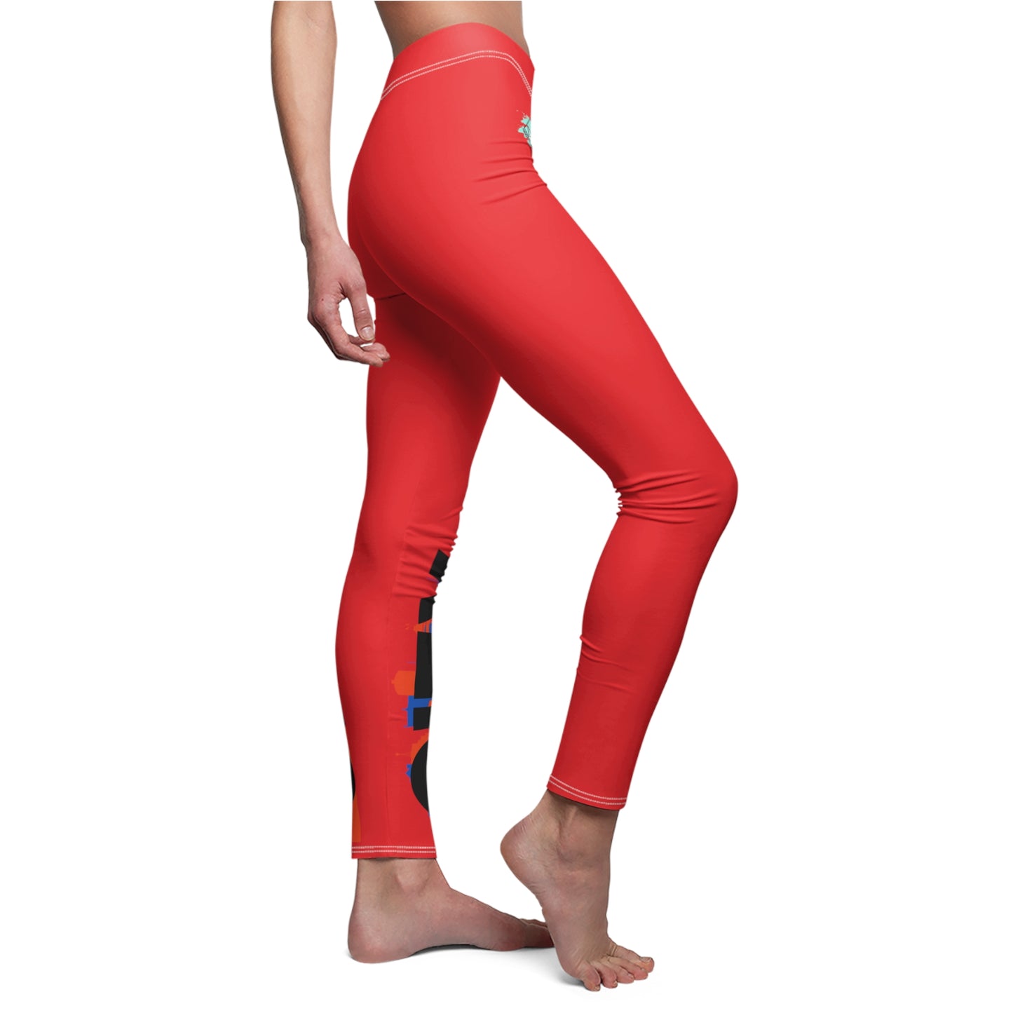 DCAL Athletic Elegance "City" Women's Cut & Sew Casual Leggings (AOP)