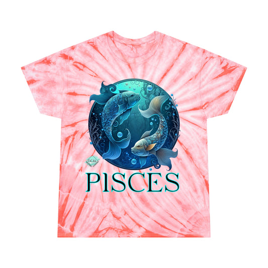 DCAL Zodiac Collection "PISCES" Tie-Dye Tee, Cyclone