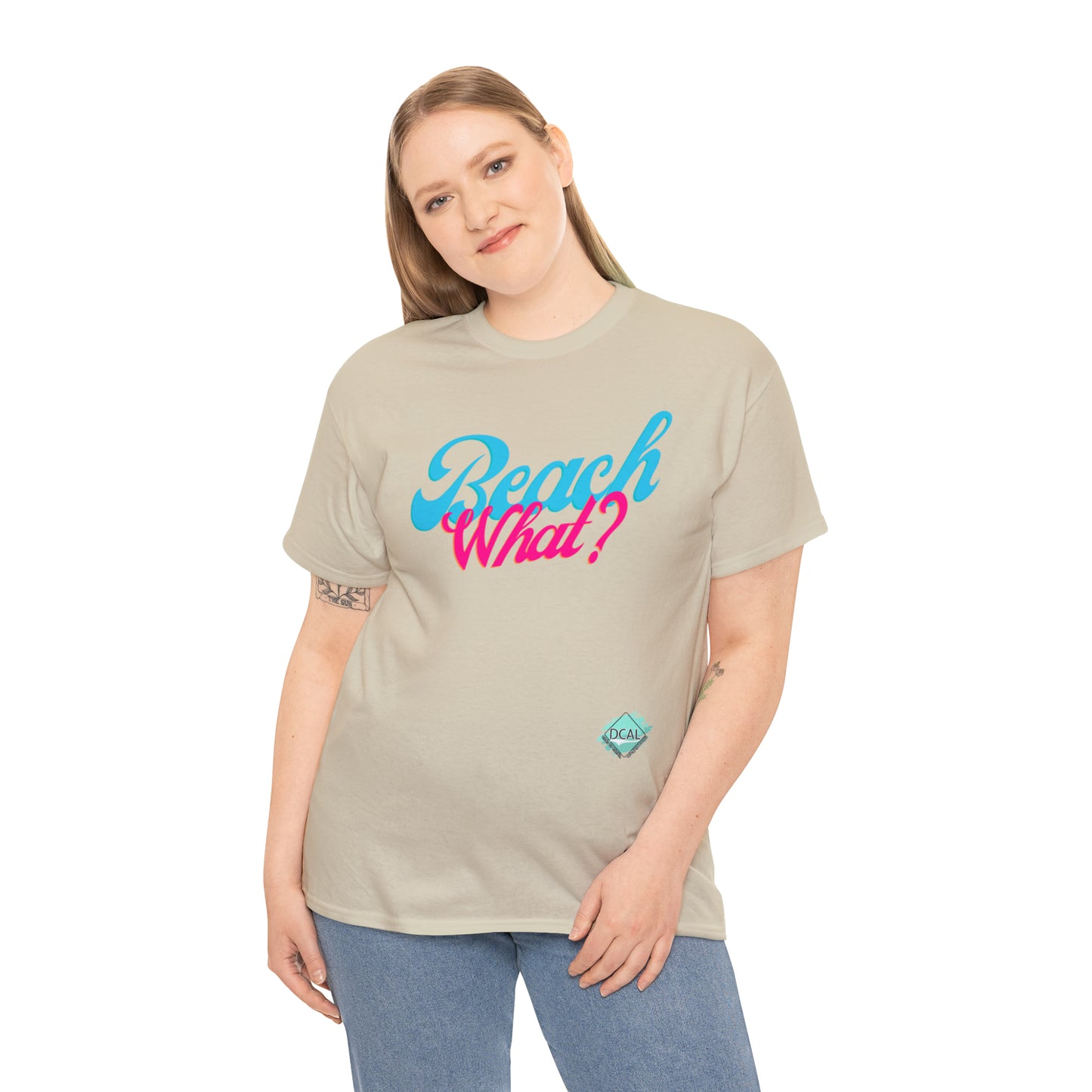 DCAL Beach Collection "Beach What?" Unisex Heavy Cotton Tee