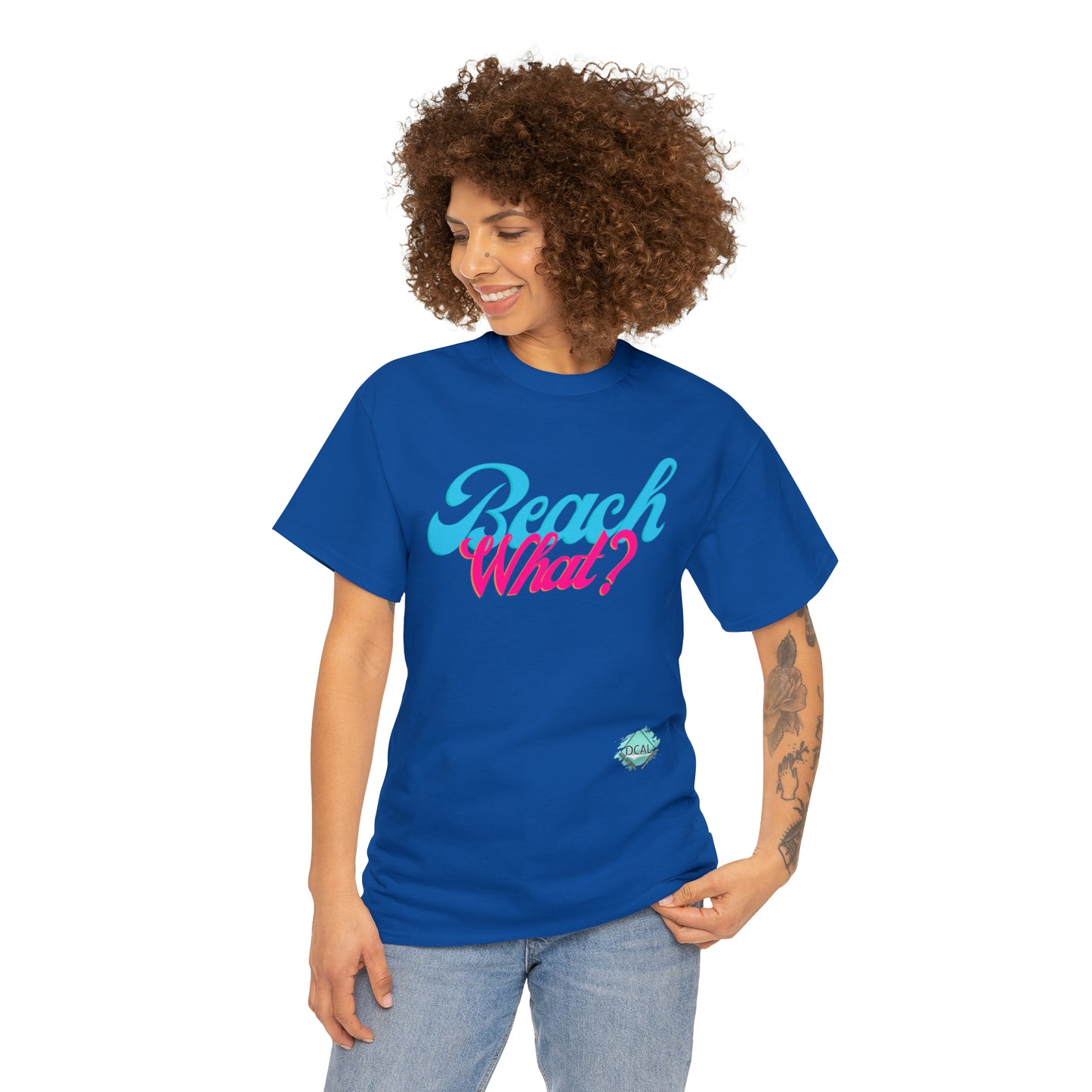 DCAL Beach Collection "Beach What?" Unisex Heavy Cotton Tee